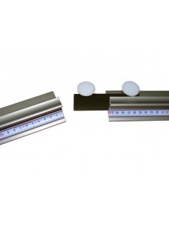 Safety cutting ruler connection for large-format signmaking applications